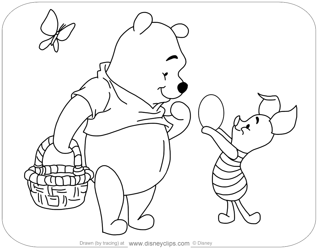 Printable disney easter coloring pages