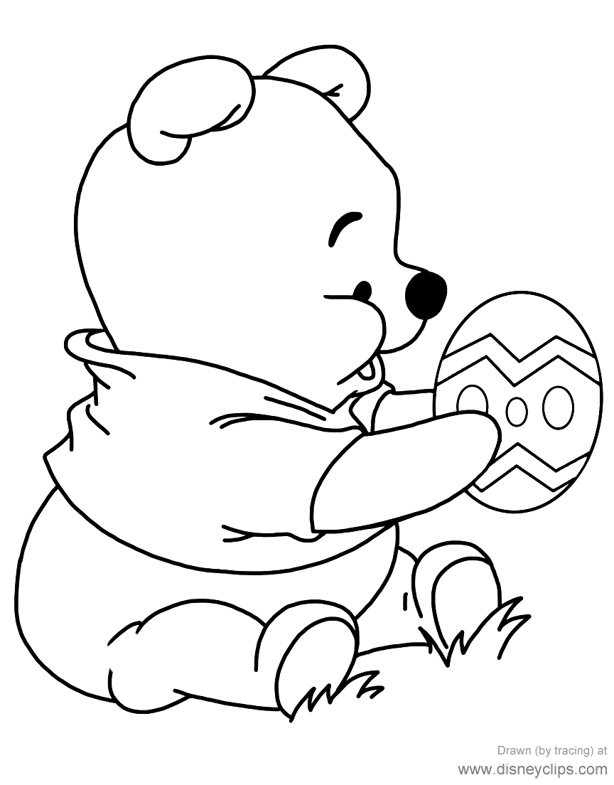 Printable disney easter coloring pages