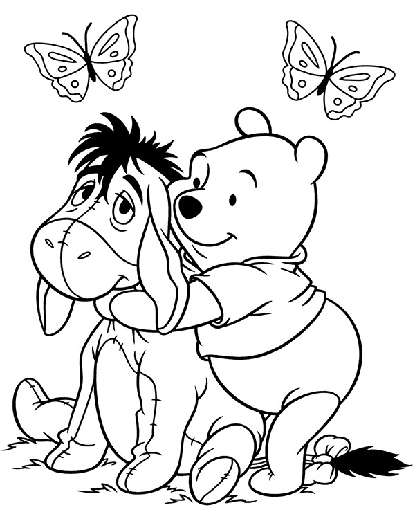 Pooh eeyore tigger coloring pages