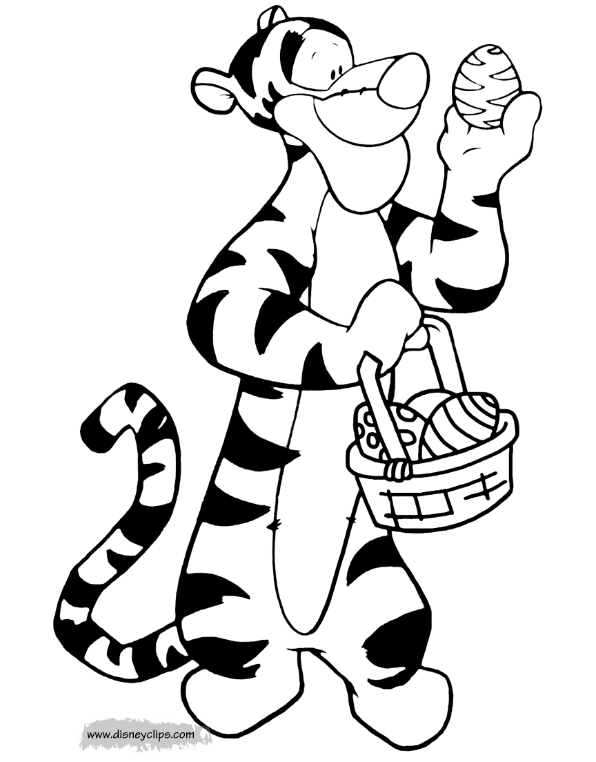 Printable disney easter coloring pages