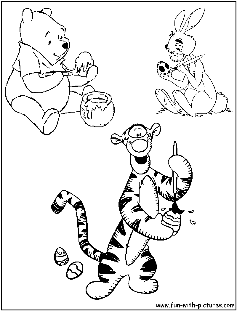 Disney easter coloring pages