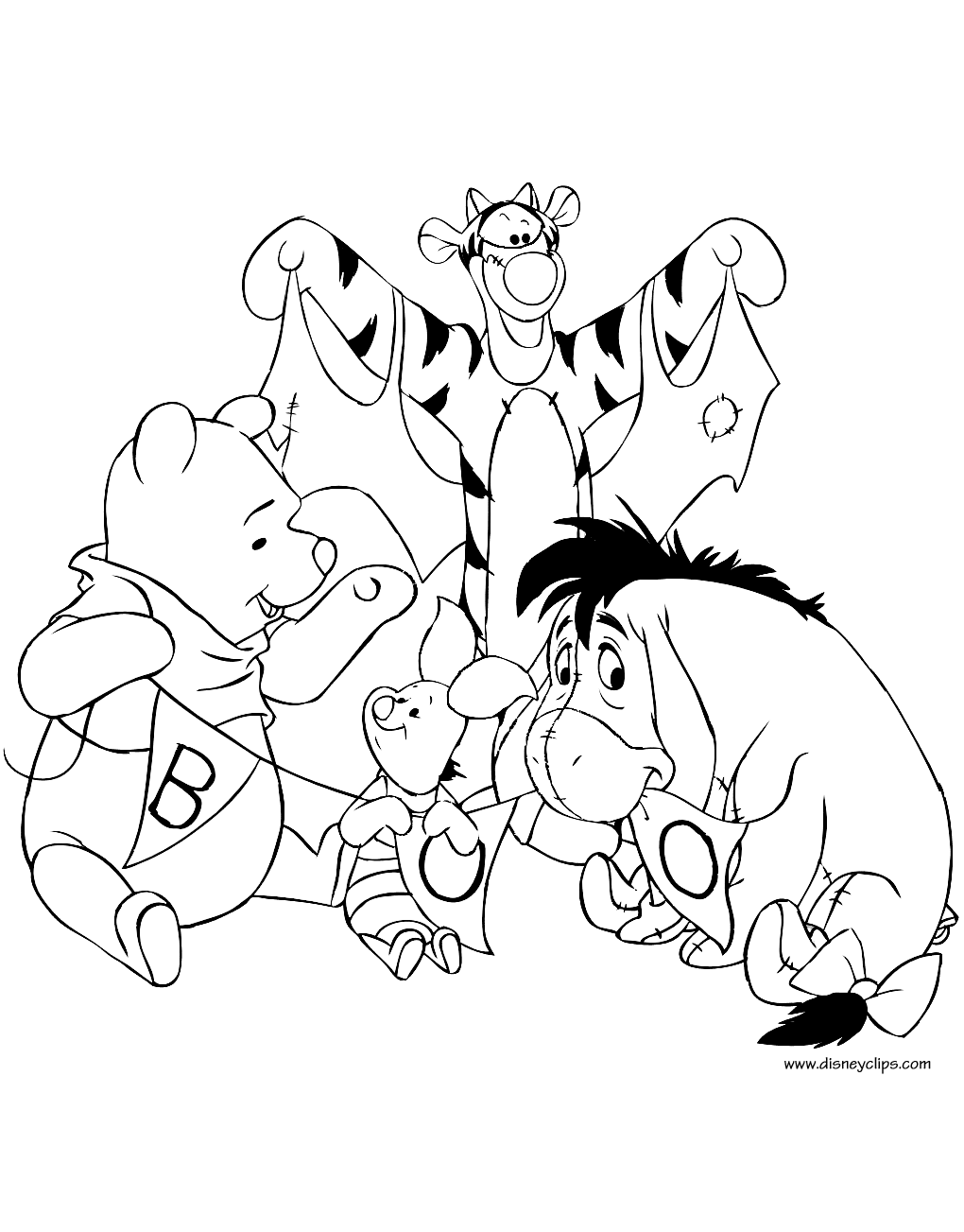 Disney halloween coloring pages