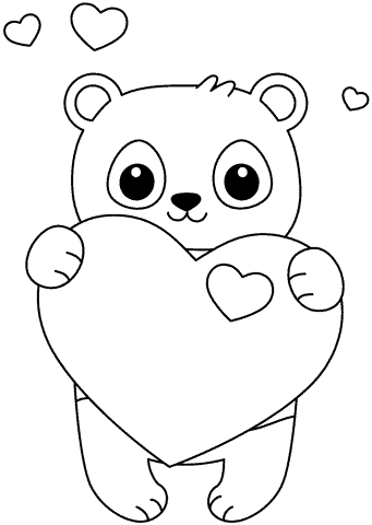 Valentines day coloring pages for free