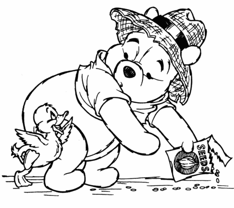 Winnie the pooh coloring pages free coloring pages