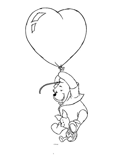 Winnie the pooh valentine coloring pages tatuaggi disney winnie the pooh disegni da colore per bambini