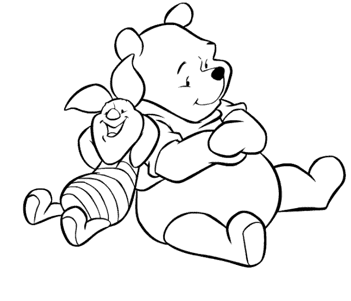 Winnie the pooh coloring pages for kids