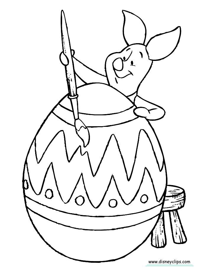 Printable disney easter coloring pages