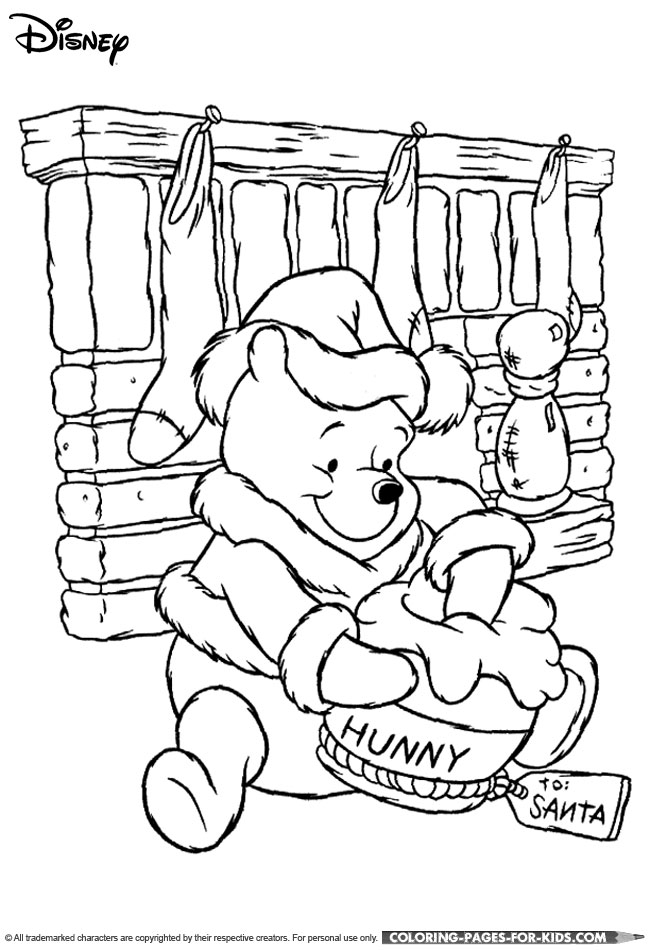 Disney christmas free printable coloring page