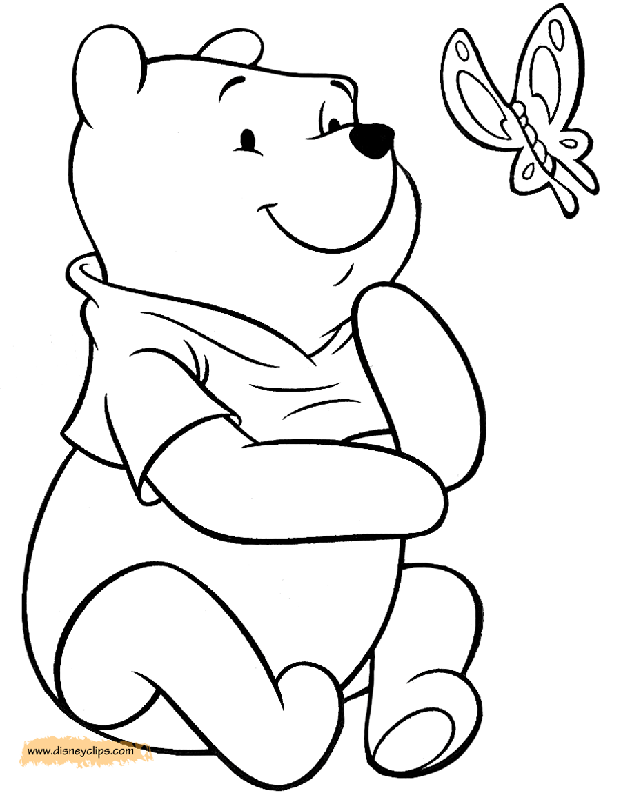 Winnie the pooh nature coloring pages