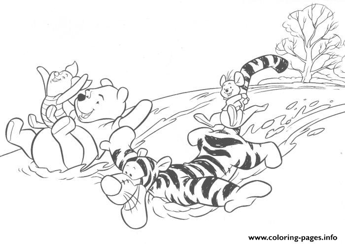 Winnie the pooh winter s for kidsb coloring page printable