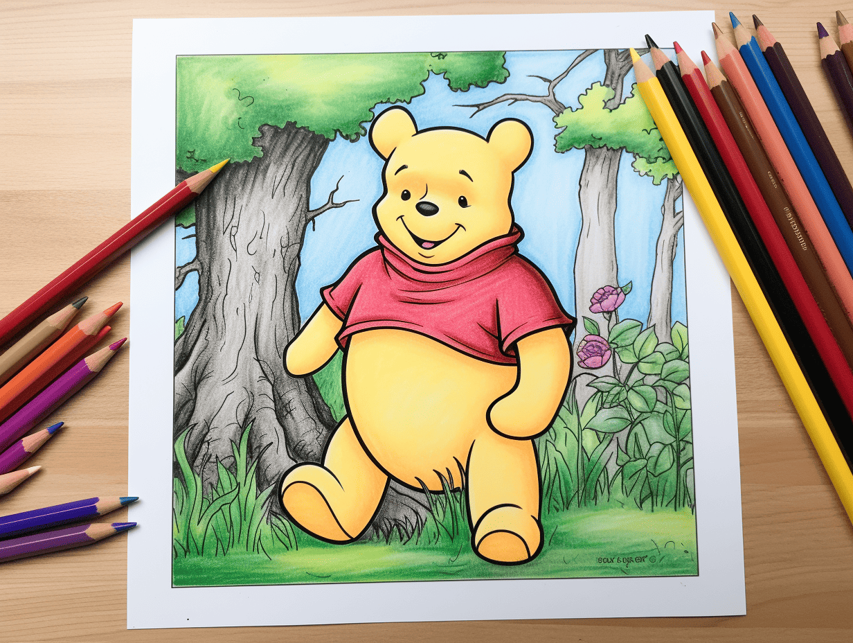 Winnie the pooh coloring pages free printables