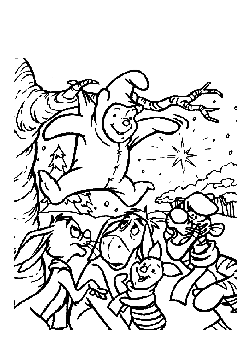 Winnie the pooh coloring pages to print