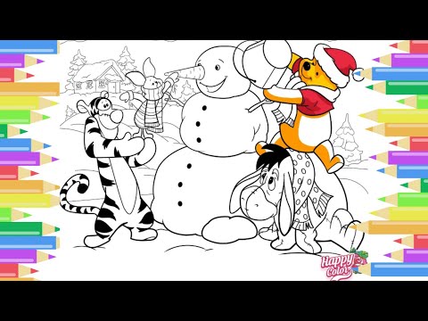 Winnie the pooh coloring video coloring pages coloring book for kids