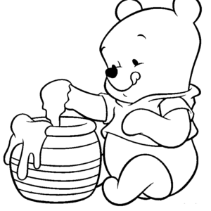 Winnie the pooh coloring pages printable for free download