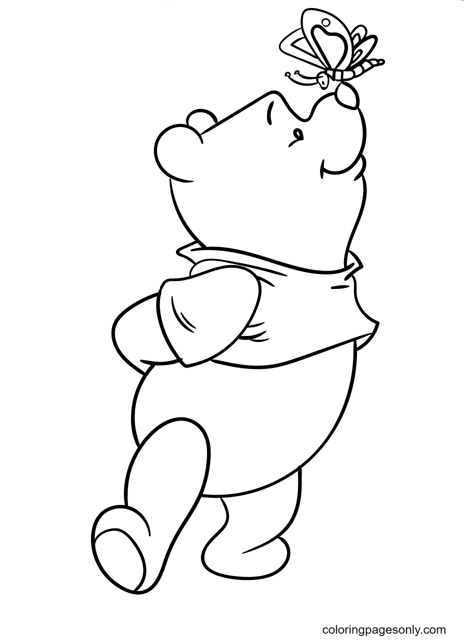 Winnie the pooh coloring pages printable for free download