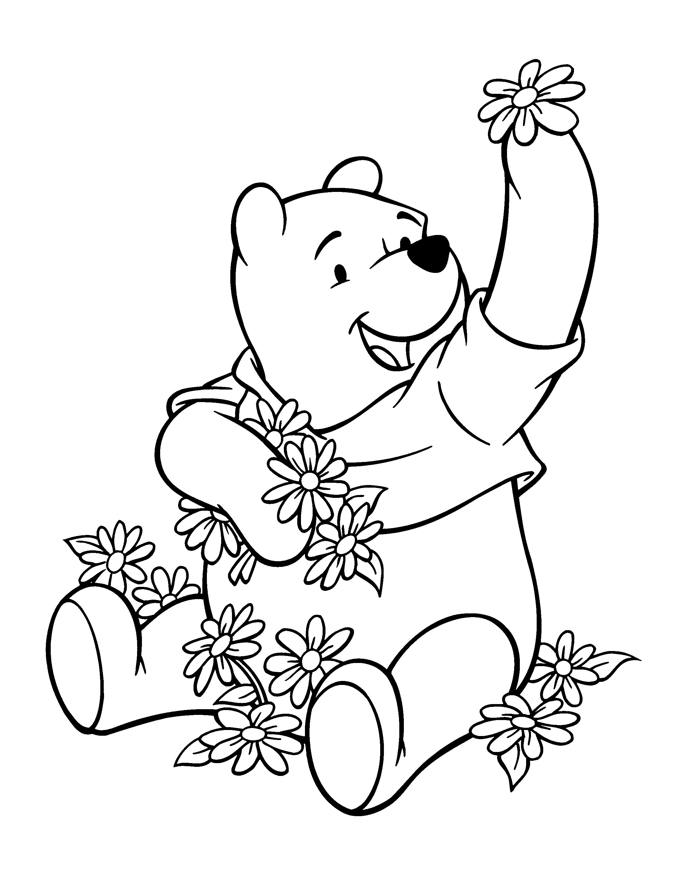 Free printable winnie the pooh coloring pages for kids