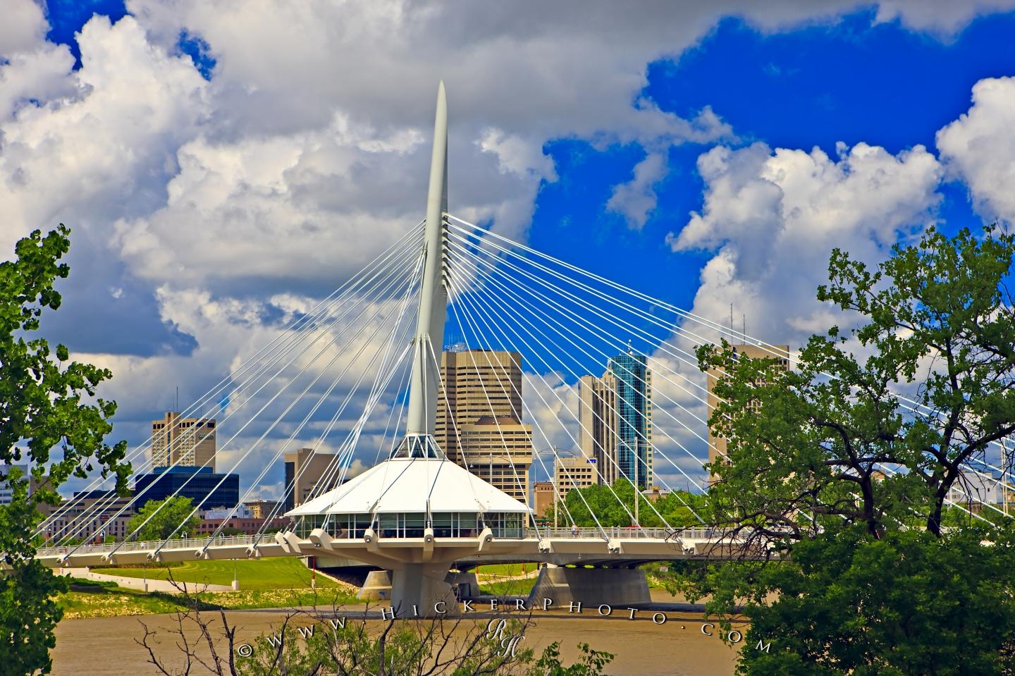 Free wallpaper background winnipeg st boniface bridge