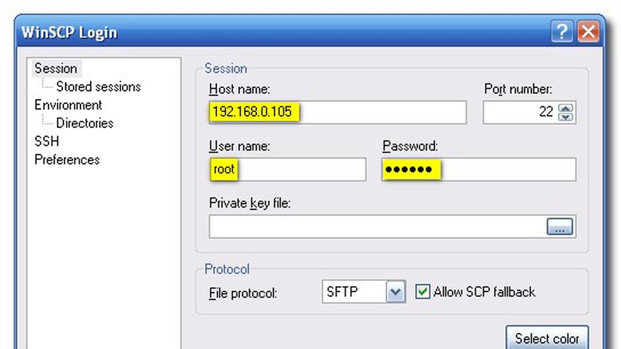 How to ssh into your iphone using winscp windows