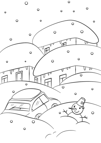 Winter weather coloring page free printable coloring pages