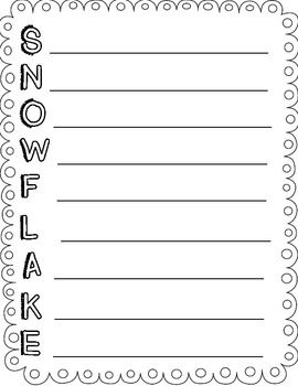 Winter acrostic poems freebie by smiles from second grade tpt