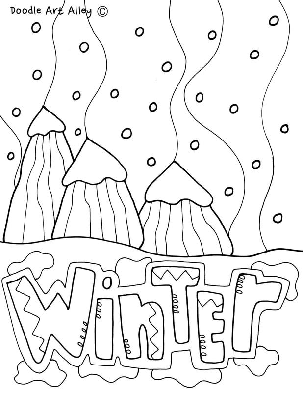 Winter coloring pages printables