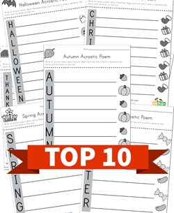 Winter acrostic poem worksheet all kids network