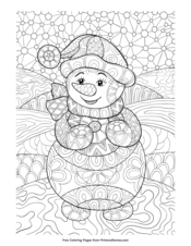 Winter coloring pages â free printable pdf from