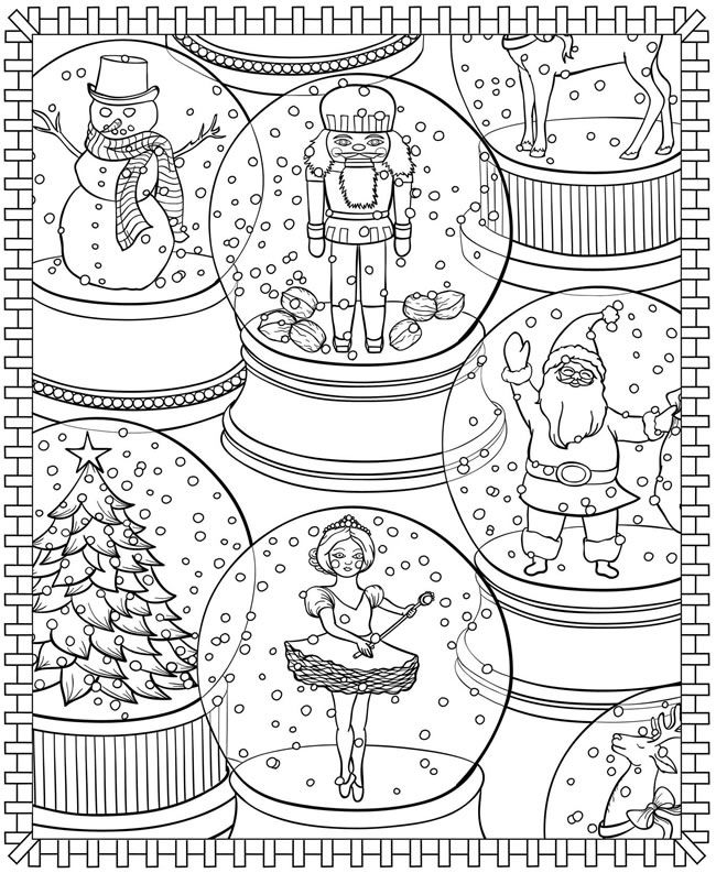 Coloring Pages  Winter Coloring Page For Adults