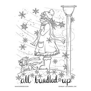 Download beautiful free printable winter coloring pages