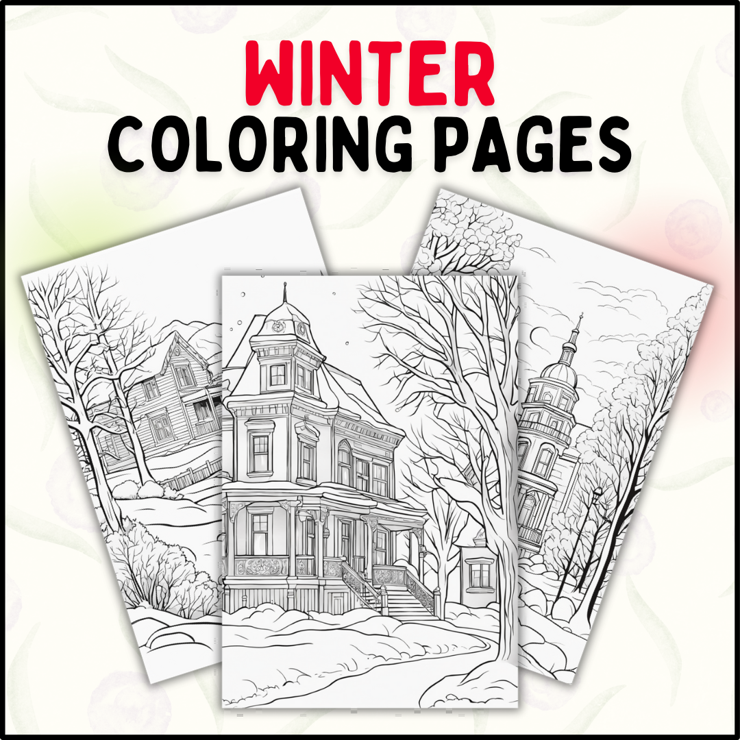 Coloring Pages  Winter Coloring Page For Adults