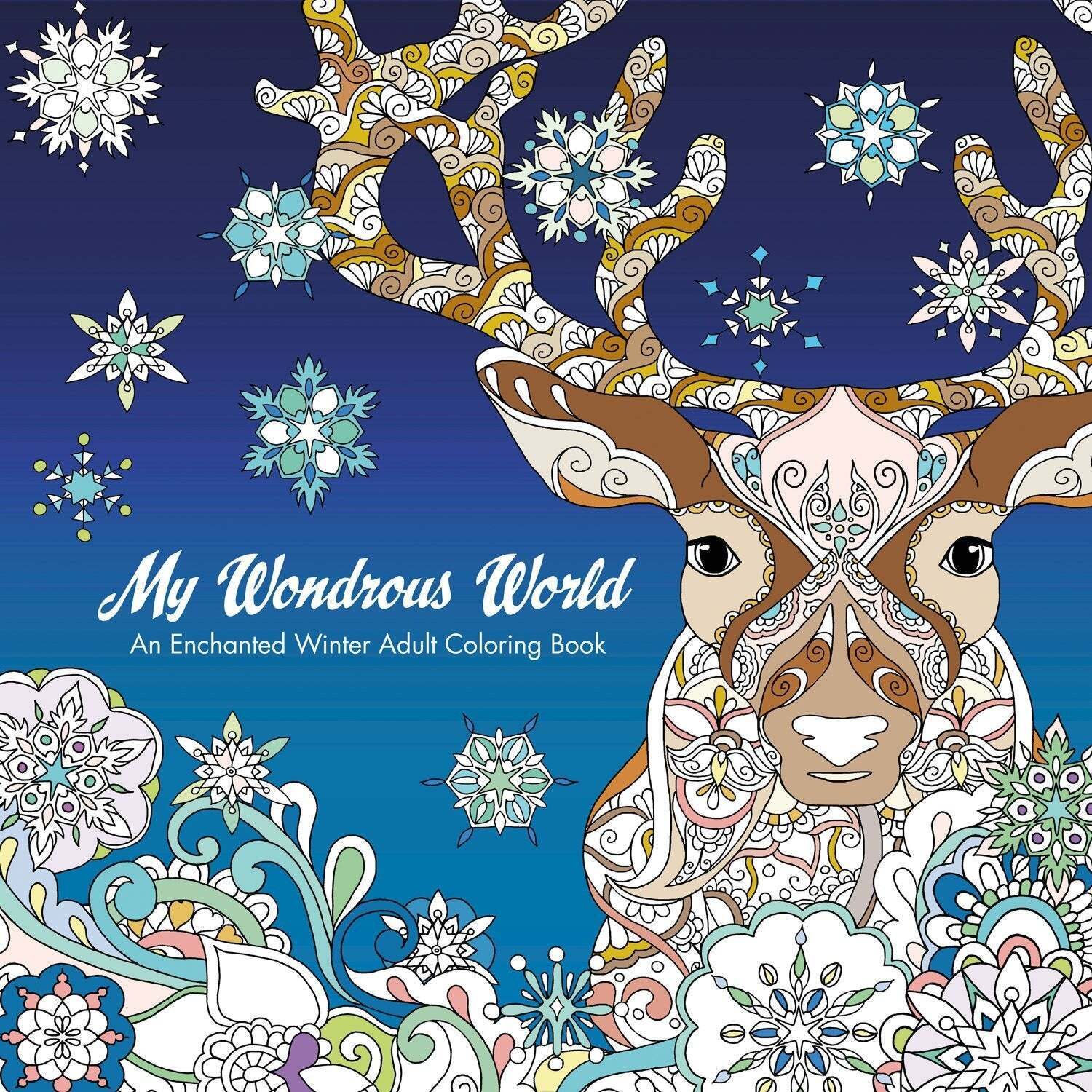 My wondrous world enchanted winter adult coloring book tpb idw publishing graph