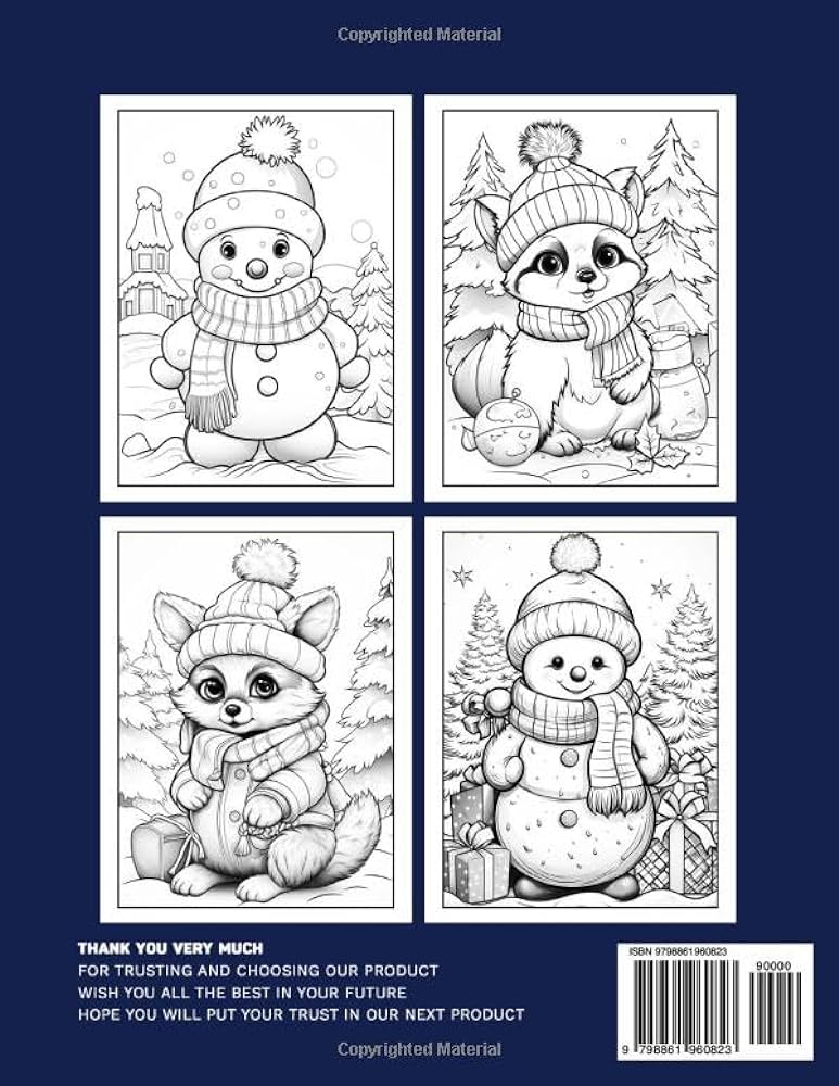 Cute winter adult coloring book a winter coloring book for adults that includes simple and enjoyable scenes gifts for birthday christmas jk can tu books