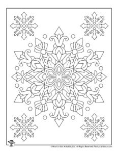 Winter adult coloring pages woo jr kids activities childrens publishing