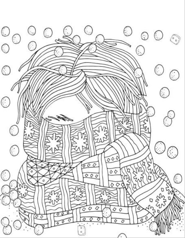 Winter wonderland coloring book