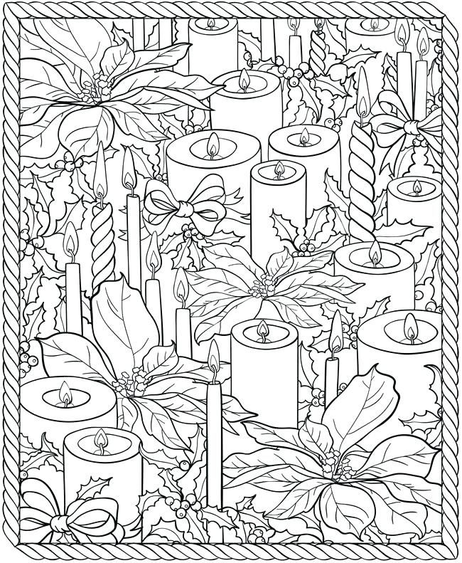 Winter coloring pages for adults