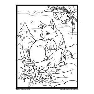 Download beautiful free printable winter coloring pages