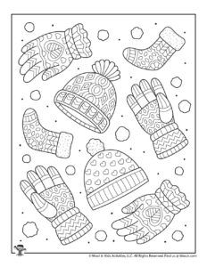 Winter adult coloring pages woo jr kids activities childrens publishing