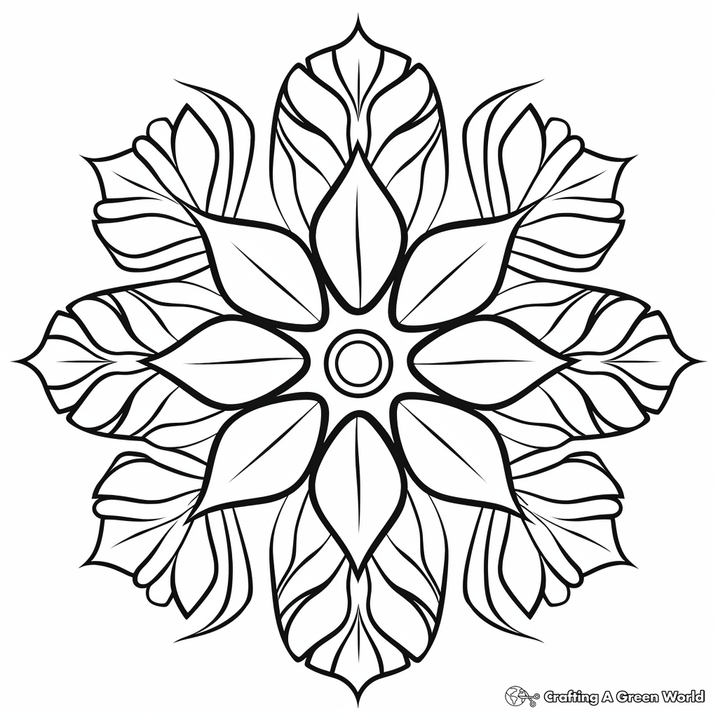 Winter mandala coloring pages