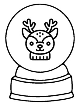 Wter animals colorg pages snow globe craft worksheet by swati sharma