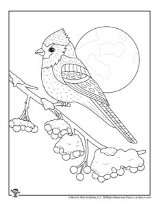 Winter adult coloring pages woo jr kids activities childrens publishing