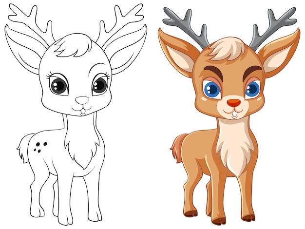 Winter animal coloring images