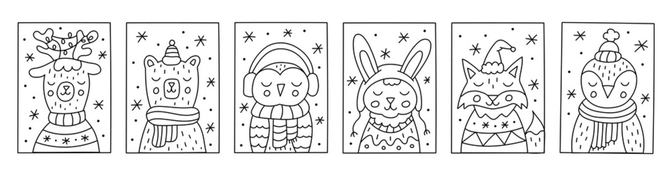 Winter coloring page images â browse photos vectors and video