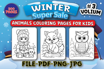 Winter animals preschool january coloring pages january craft tpt