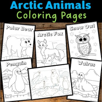 Arctic animals winter activities bundle