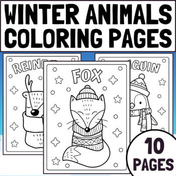 Winter animals coloring pages winter coloring pages winter coloring sheets