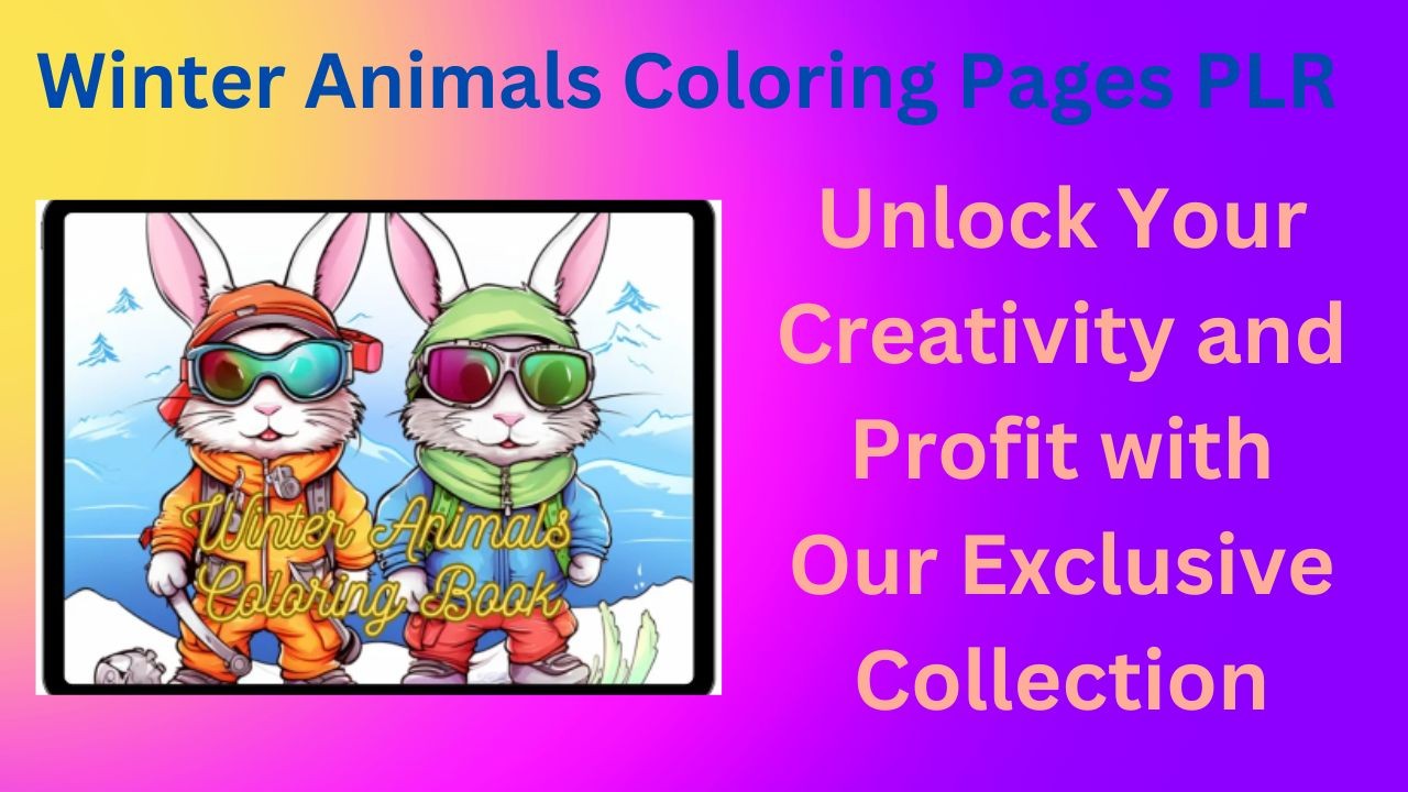 Winter animals coloring pages plr review