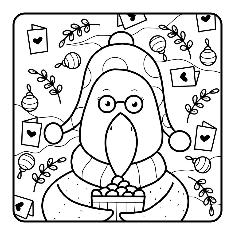 Christmas animal coloring pages north pole christmas