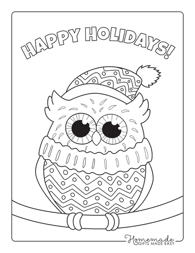 Free printable winter coloring pages for kids adults