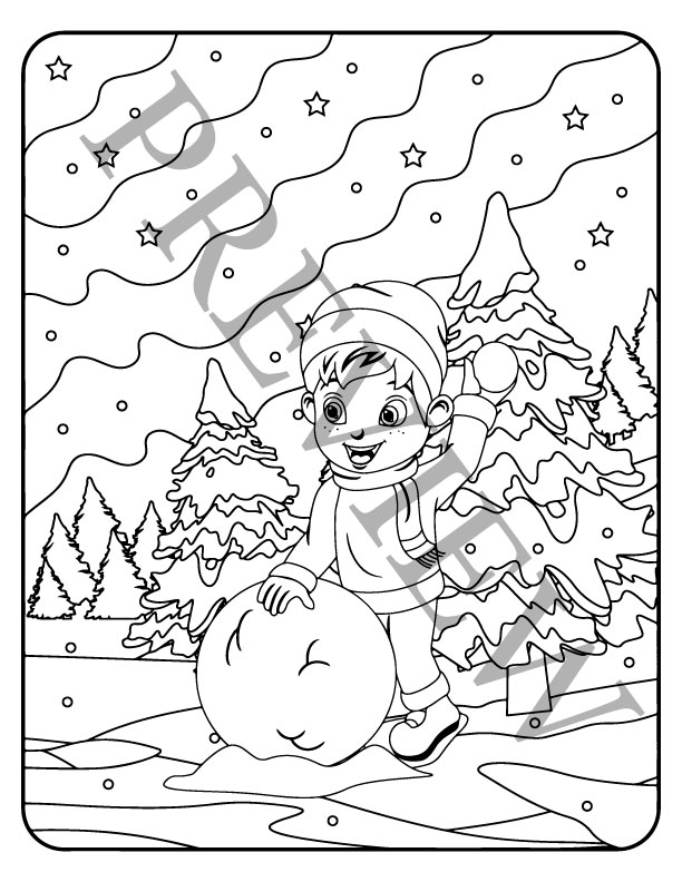 Winter coloring pages printable sheets winter coloring book pages v made by teachers