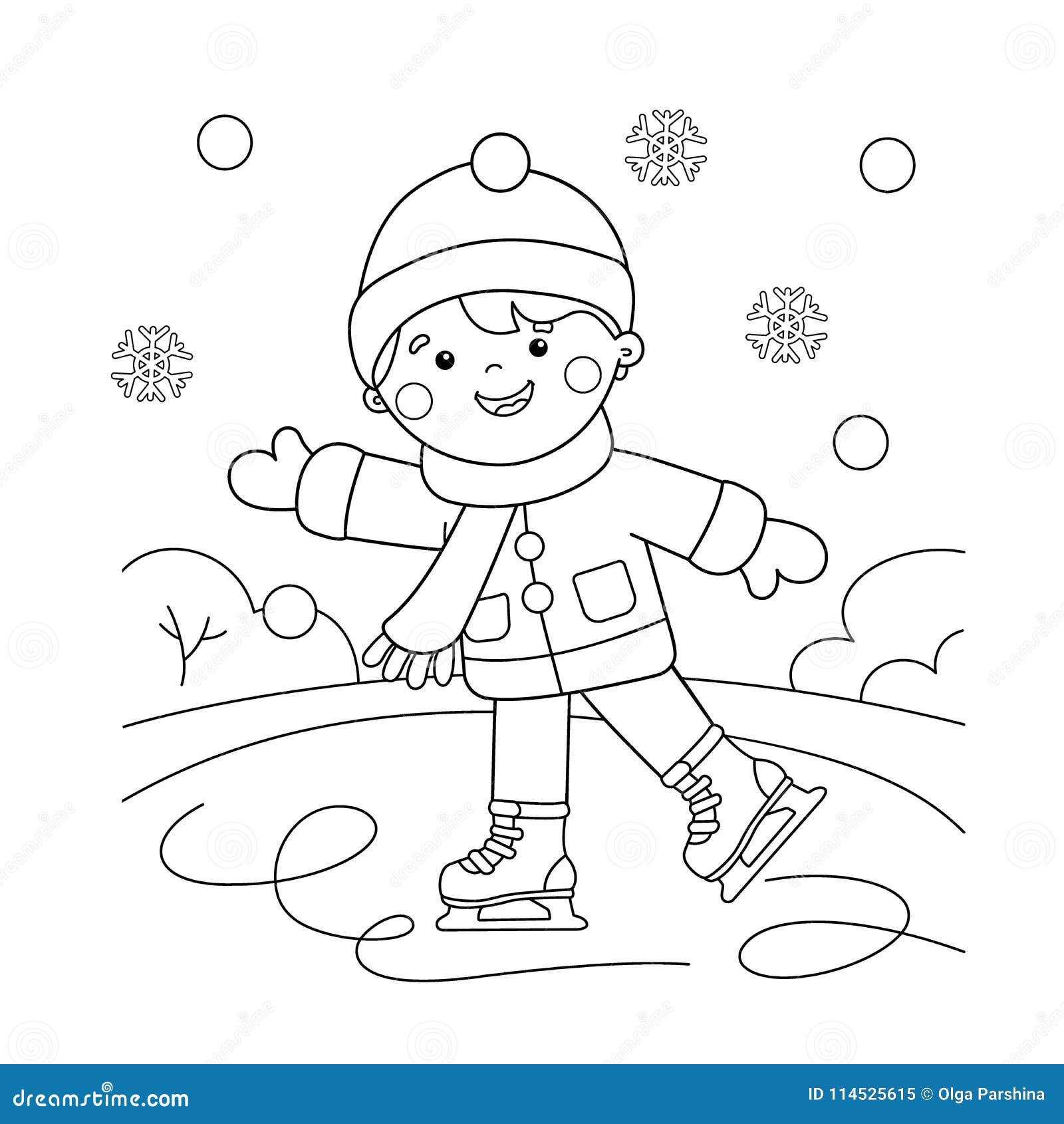 Coloring page snow stock illustrations â coloring page snow stock illustrations vectors clipart